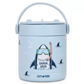 Eazy Kids Super Shark Stainless Steel Insulated Food Jar-Blue(350ml)