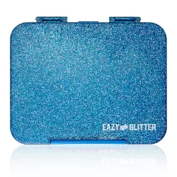 Eazy Kids 6 & 4 Convertible Bento Lunch Box - Glitter Blue