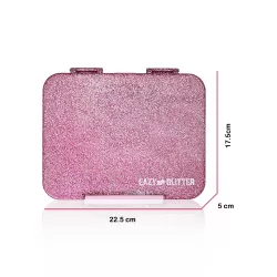 Eazy Kids 6 & 4 Convertible Bento Lunch Box - Glitter Pink