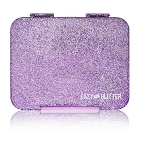 Eazy Kids 6 & 4 Convertible Bento Lunch Box - Glitter Purple