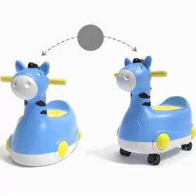 Eazy Kids Horse Potty Car - Blue