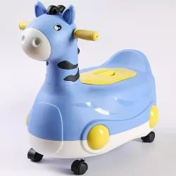 Eazy Kids Horse Potty Car - Blue