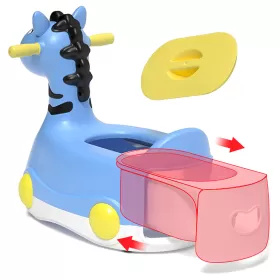 Eazy Kids Horse Potty Car - Blue