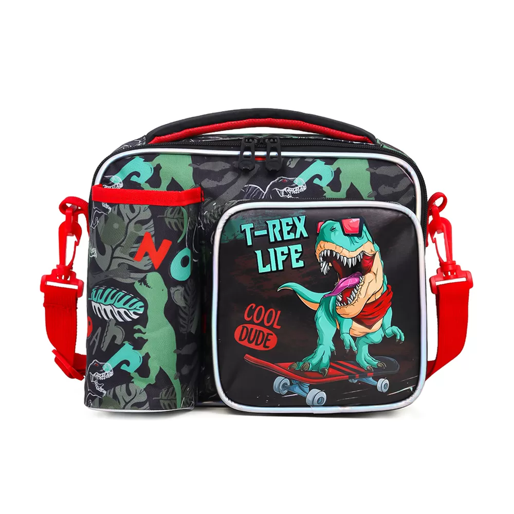 Eazy Kids Bottle/Lunch Bag Dinosaur - Green