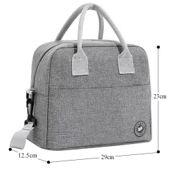 Eazy Kids Insulated Lunch Bag - Grey