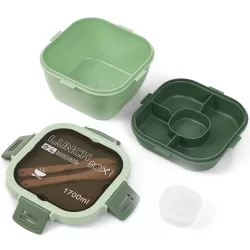 Eazy Kids Lunch Box -Green (1700ml)