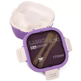 Eazy Kids Lunch Box -Purple (1700ml)