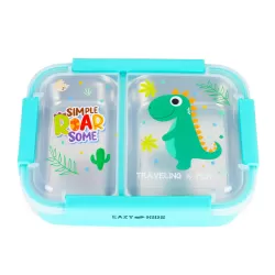 Eazy Kids Lunch Box - Dinosaur Green