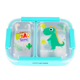 Eazy Kids Lunch Box - Dinosaur Green