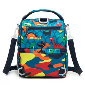 Eazy Kids-Lunch & Picnic bag-Dinosaur Blue