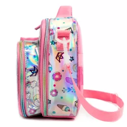 Eazy Kids-Bottle/Lunch Bag-Unicorn Chrome Pink