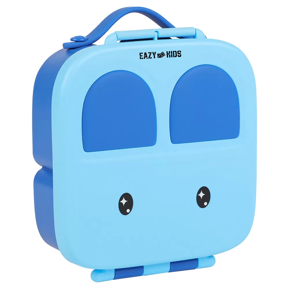 Eazy Kids Bento Lunch Box with handle - Blue