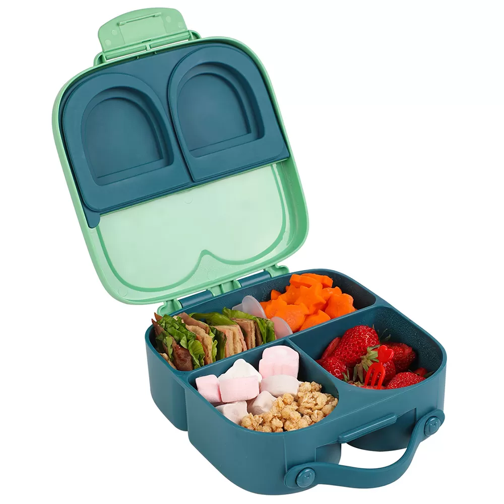 Eazy Kids Bento Lunch Box with handle - Green