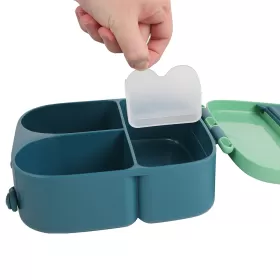 Eazy Kids Bento Lunch Box with handle - Green