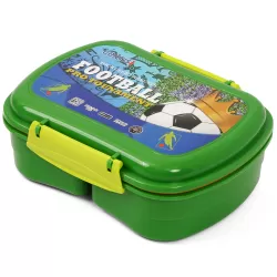 Eazy Kids Lunch Box wt Bottle - Foot Ball Green