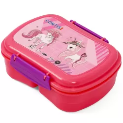 Eazy Kids Lunch Box wt Bottle - Unicorn Pink