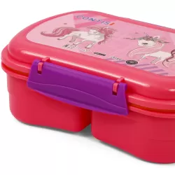 Eazy Kids Lunch Box wt Bottle - Unicorn Pink