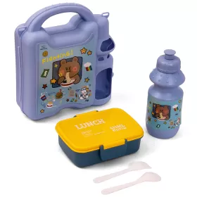 Eazy Kids Lunch Box wt Bottle - Blue