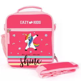 Eazy Kids Bento Lunch Bag - Unicorn - Pink