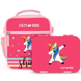 Eazy Kids Bento Lunch Bag - Unicorn - Pink