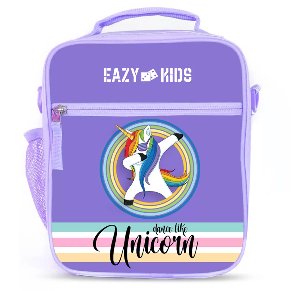 Eazy Kids Bento Lunch Bag - Unicorn - Purple