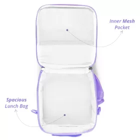 Eazy Kids Bento Lunch Bag - Unicorn - Purple