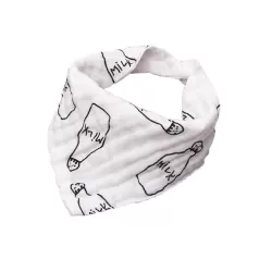 Eazy Kids - Muslin Bandana Bibs - Set of 3- Black & White