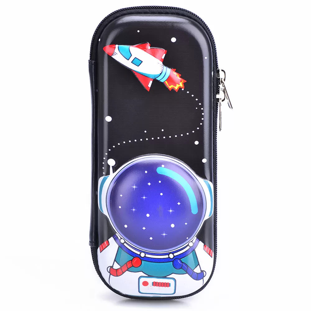 Eazy Kids 3D Pencil Case Astronaut - Black