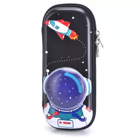 Eazy Kids 3D Pencil Case Astronaut - Black