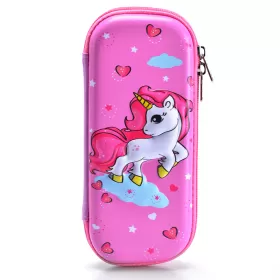 Eazy Kids 3D Pencil Case - Unicorn Pink