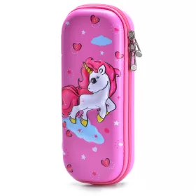 Eazy Kids 3D Pencil Case - Unicorn Pink