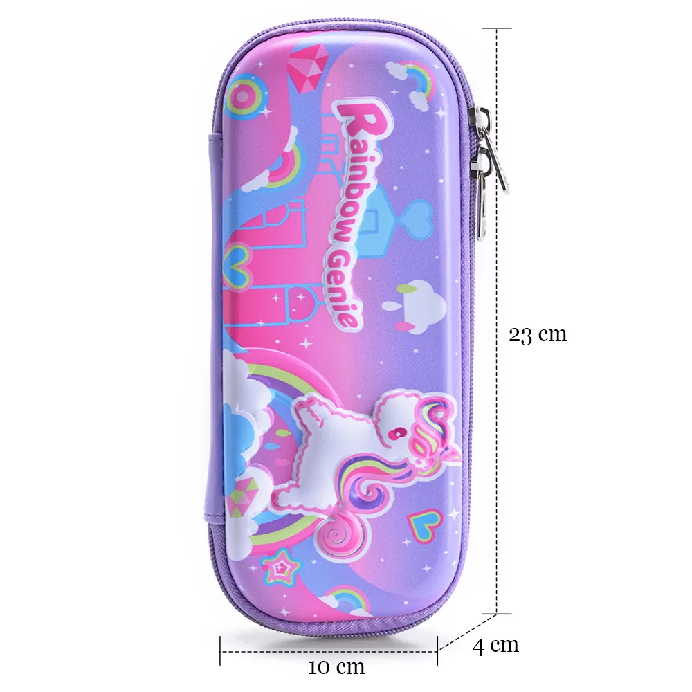 Eazy Kids 3D Genie Unicorn Pencil Case