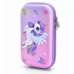 Eazy Kids XL Unicorn Pencil Case - Pink