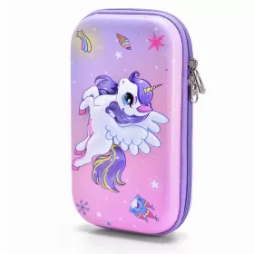 Eazy Kids XL Unicorn Pencil Case - Pink