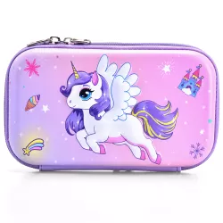 Eazy Kids XL Unicorn Pencil Case - Pink