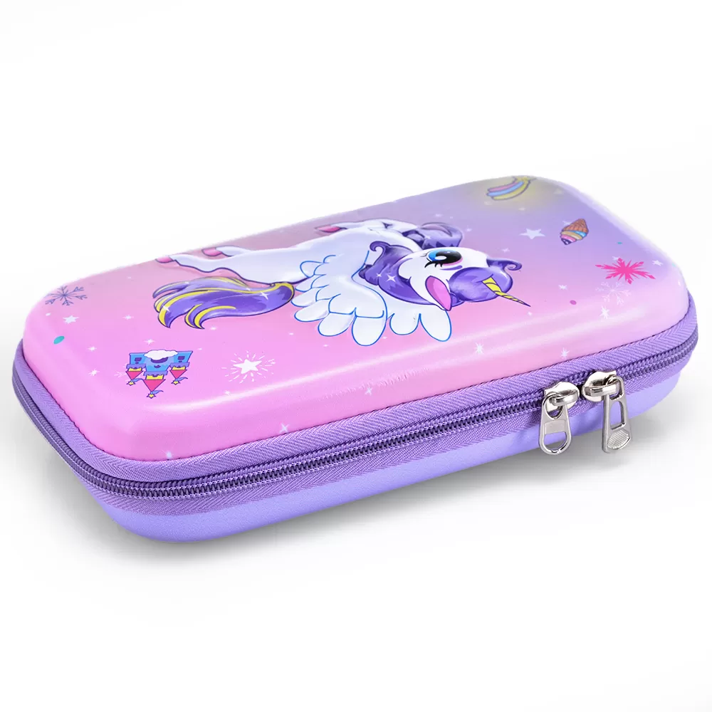 Eazy Kids XL Unicorn Pencil Case - Pink