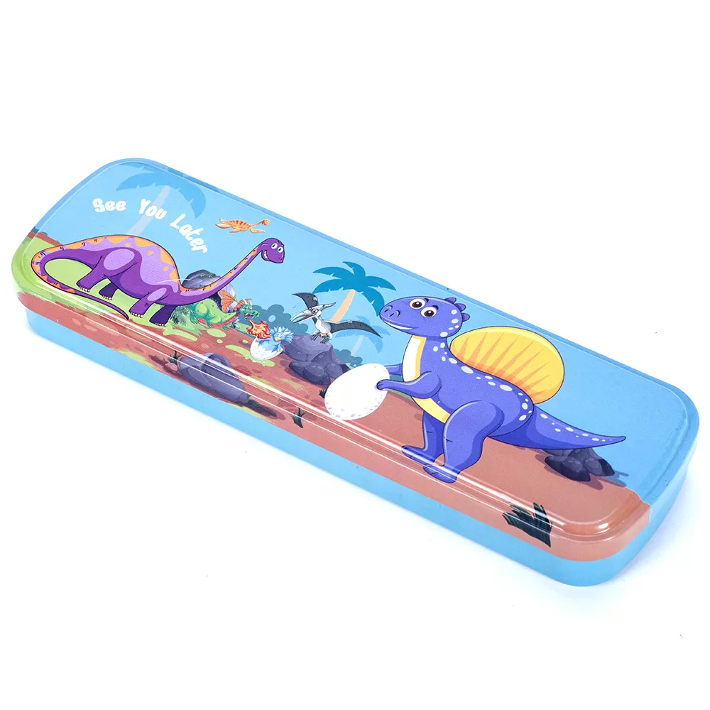 Eazy Kids Pencil Box - Dino Blue