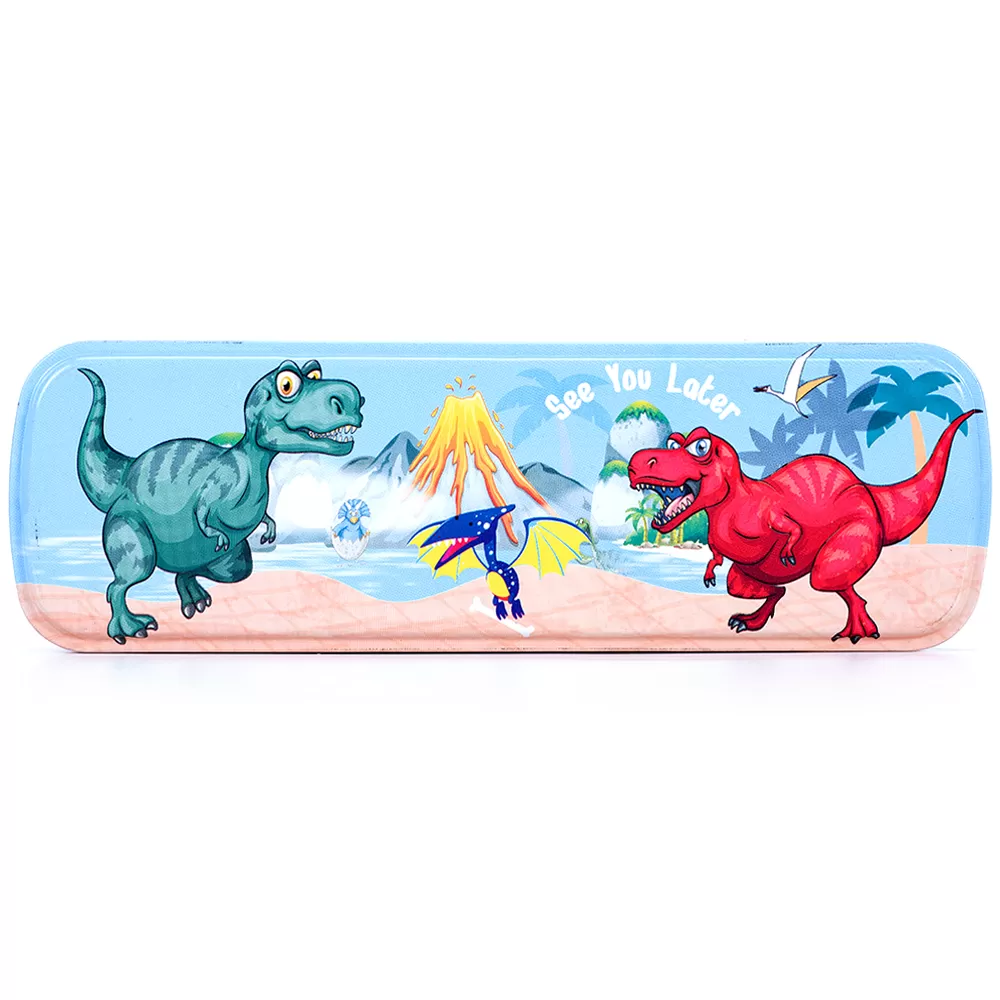 Eazy Kids Pencil Box - Dino Red