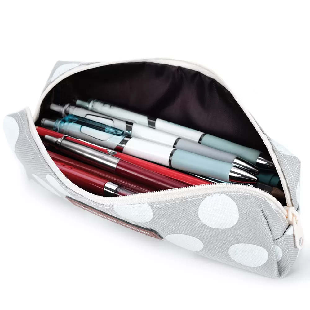 Eazy Kids Pencil Pouch - Polka white