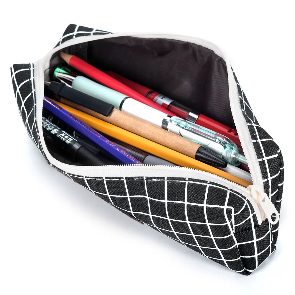 Eazy Kids Pencil Pouch - Black Plaid