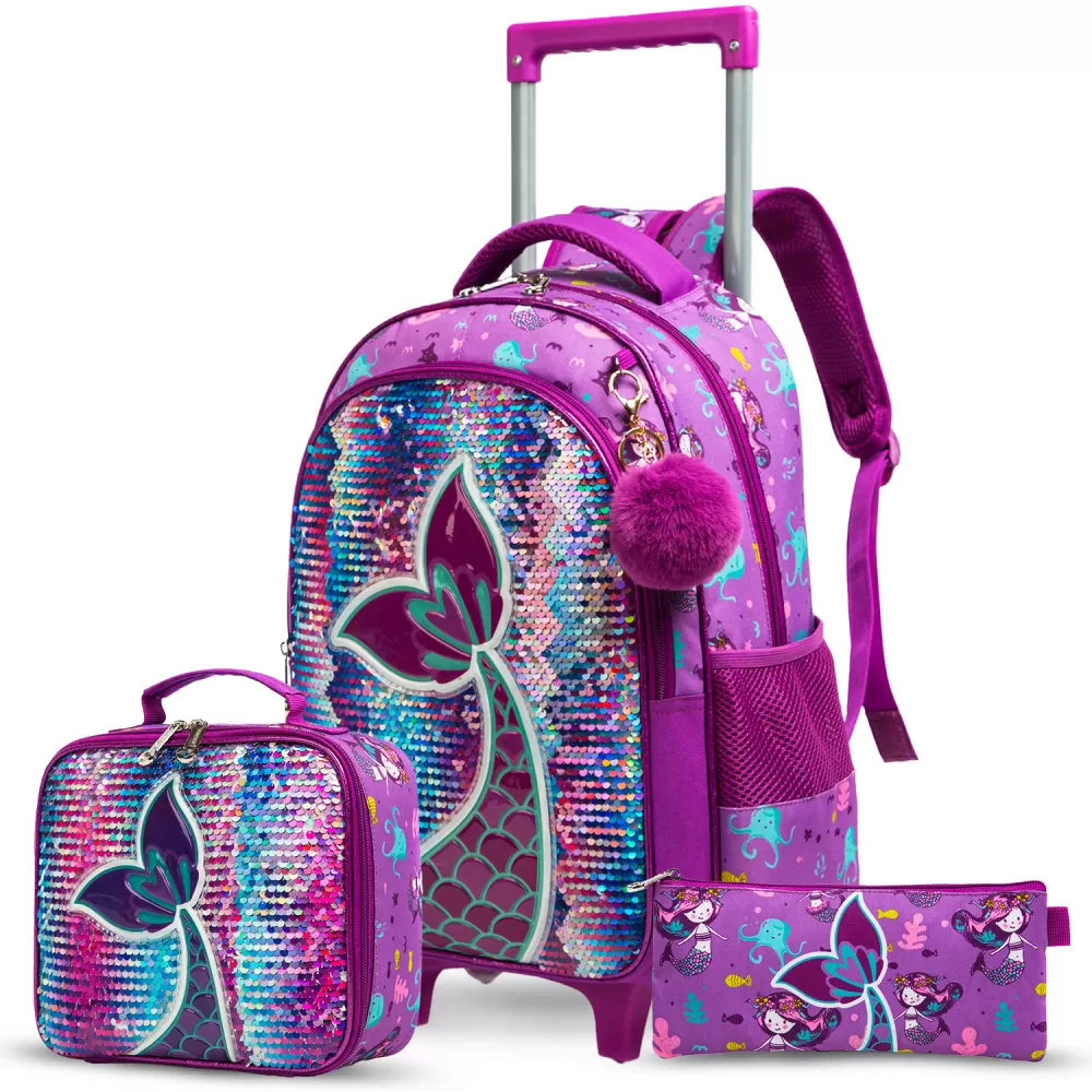 Ready Stock- 6 Wheels Good Quality Trolley Luggage Bag Rolling Backpack  Trolley School Bags Kids Luggage & Travel Bag | Lazada