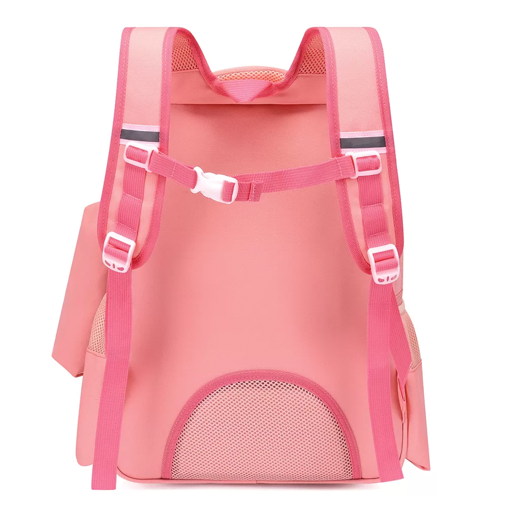 Eazy Kids Unicorn Planet School Bag with Pencil Case - Pink