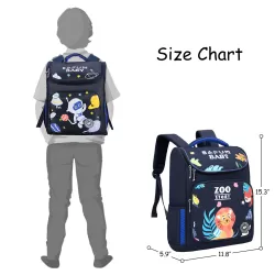 Eazy Kids Leo School bag - Blue