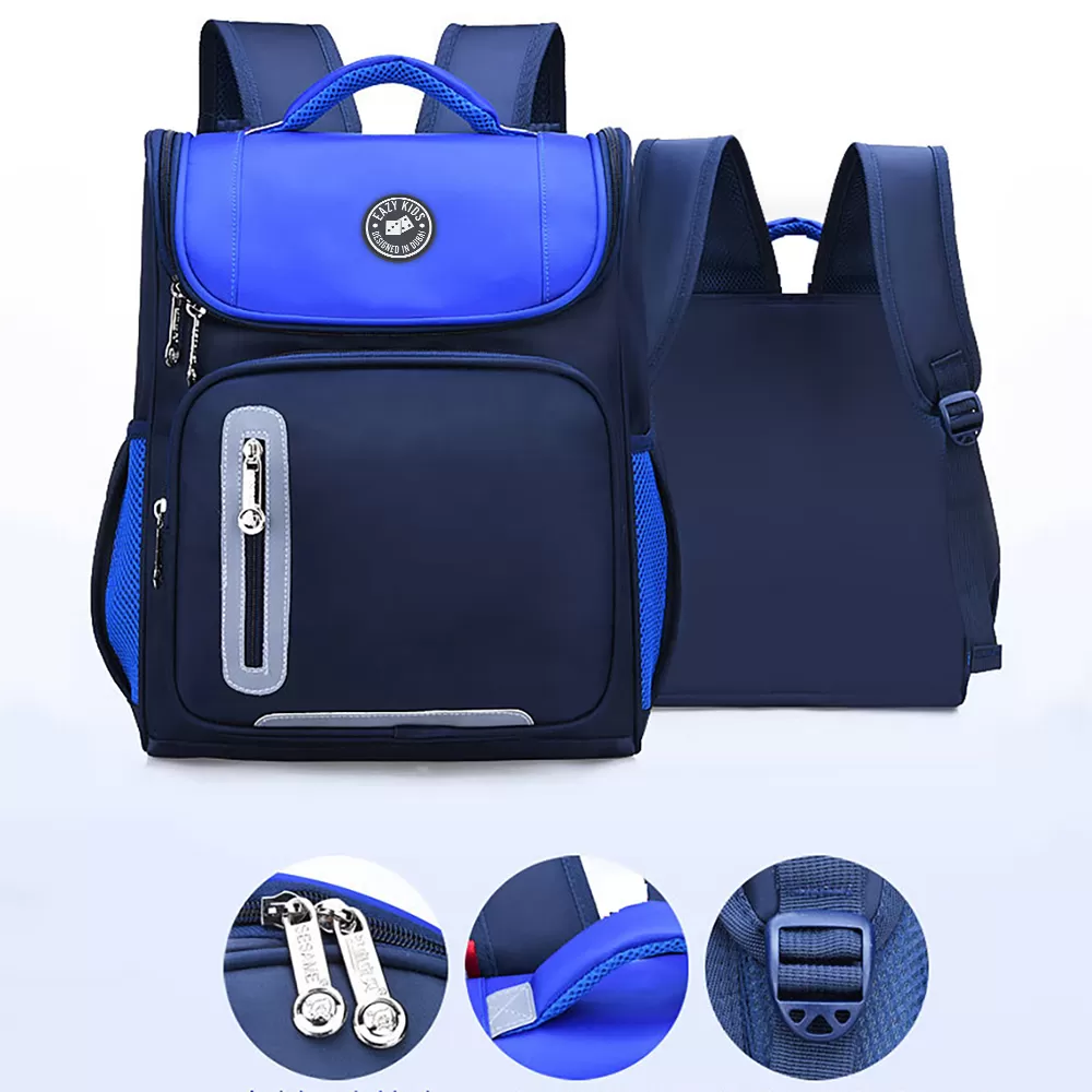 Eazy Kids Ergonomic School Bag - Blue