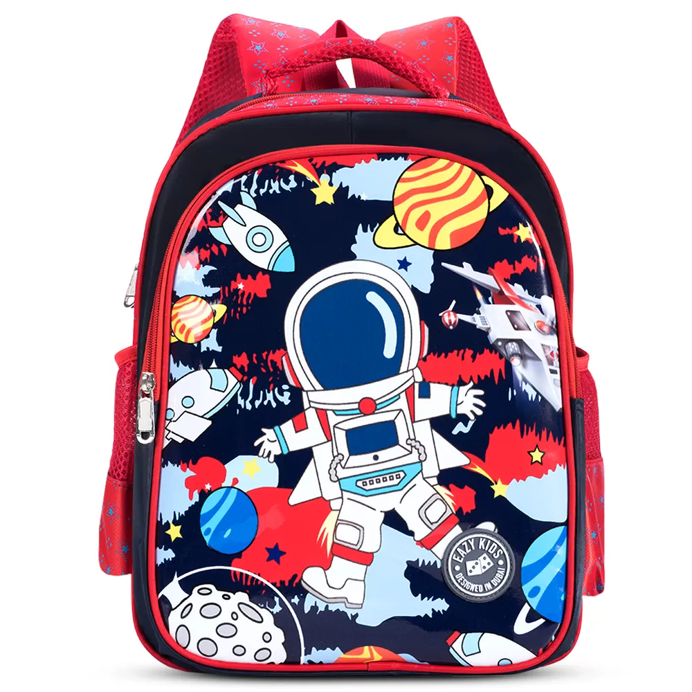 Eazy Kids Astronaut School Bag - Red