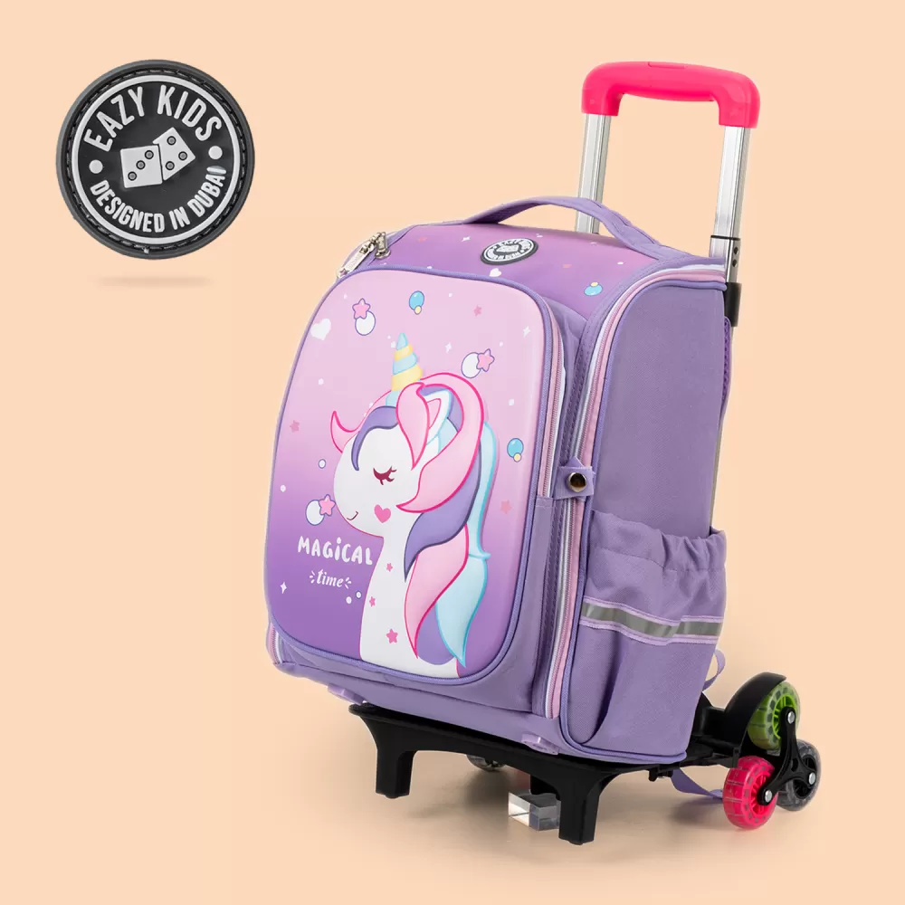 Eazy Kids-Back to School-16&quot; Magical Unicorn School Backpack-Pink