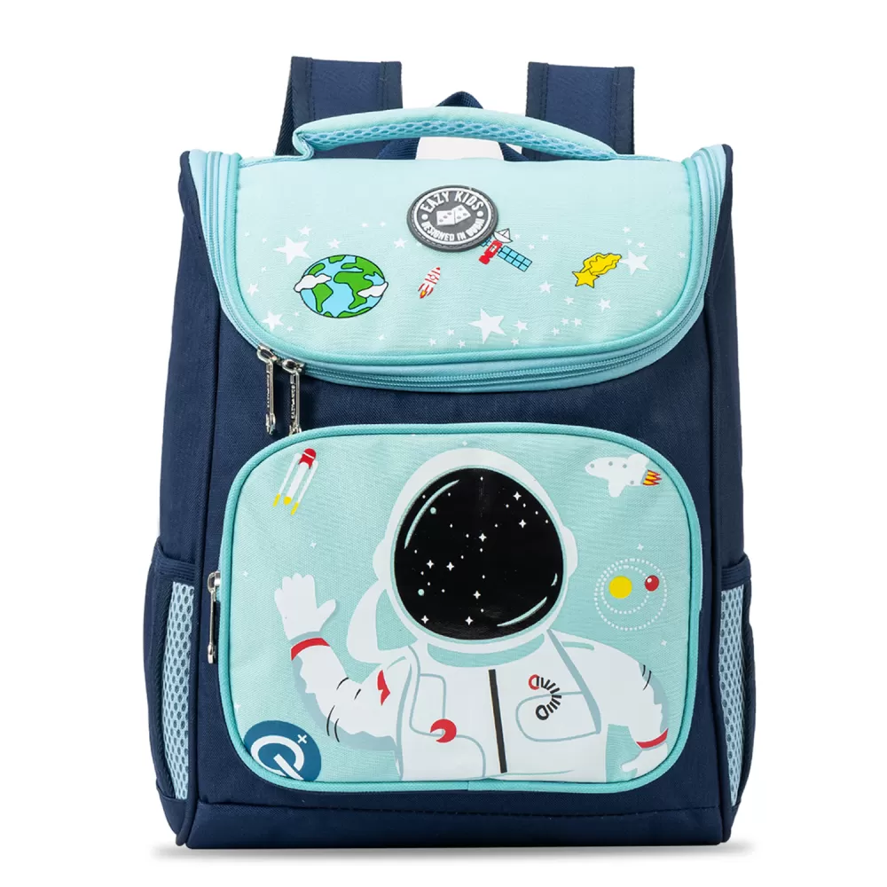 Eazy Kids Back to School 16&quot; Astronaut Space School Backpack - Blue