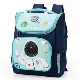 Eazy Kids Back to School 16" Astronaut Space School Backpack - Blue