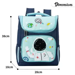 Eazy Kids Back to School 16" Astronaut Space School Backpack - Blue