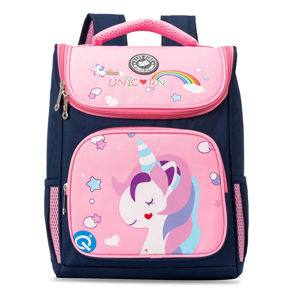 Eazy Kids-Back to School-16&quot; Unicorn School Backpack-Pink